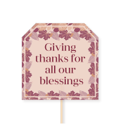 Giving thanks for all our blessings